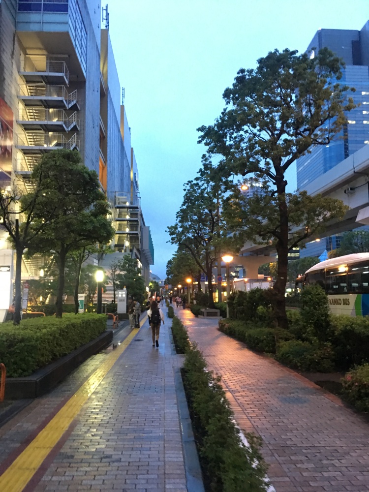 Street view at Odaiba Tokyo Japan